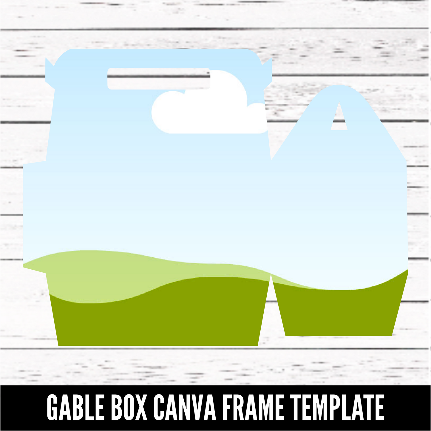 Canva Frame - Gable Box - PDF download - Digital Download - CelebrationWarehouse