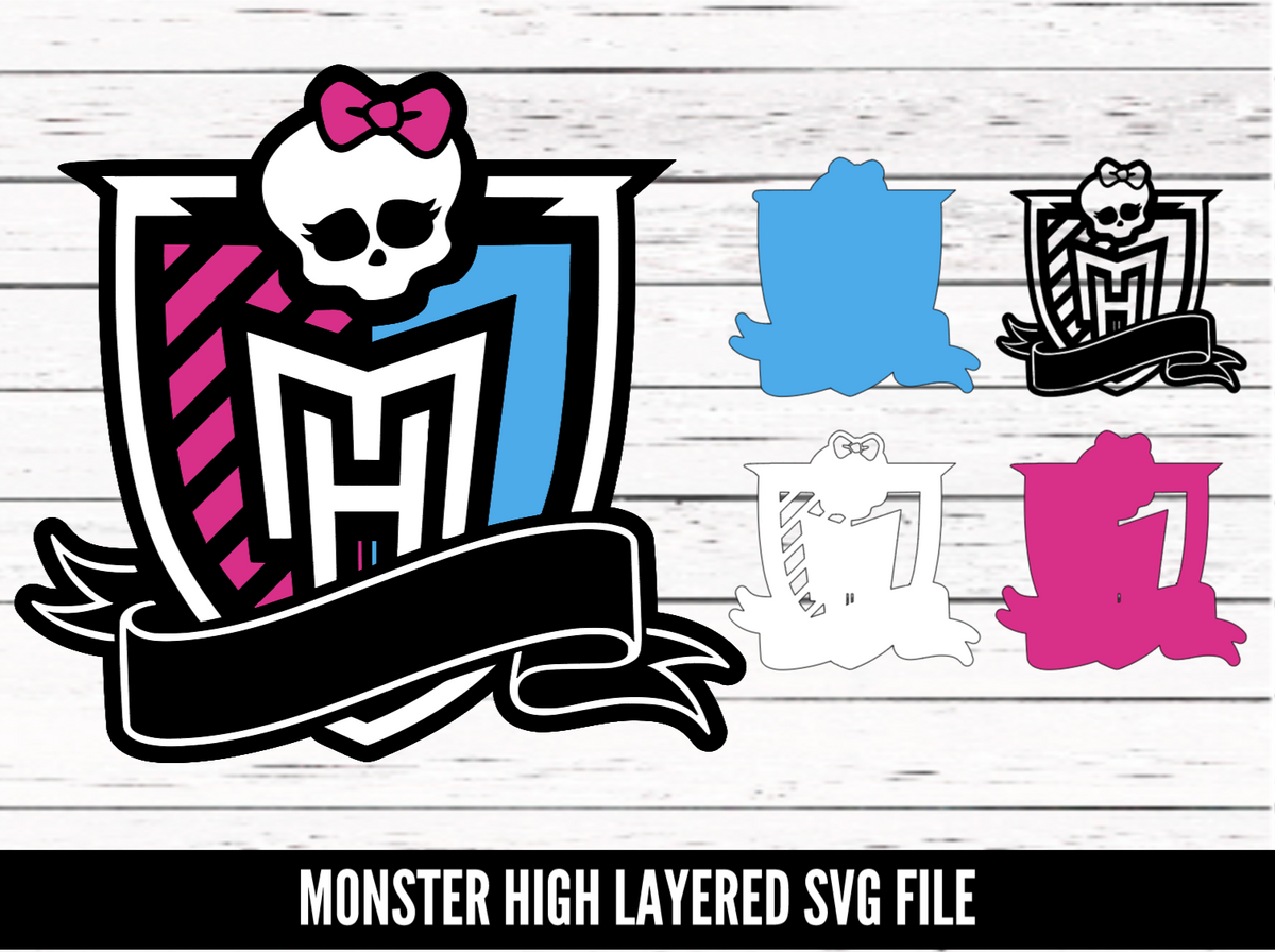 Monster High Layered File - SVG download - Digital Download