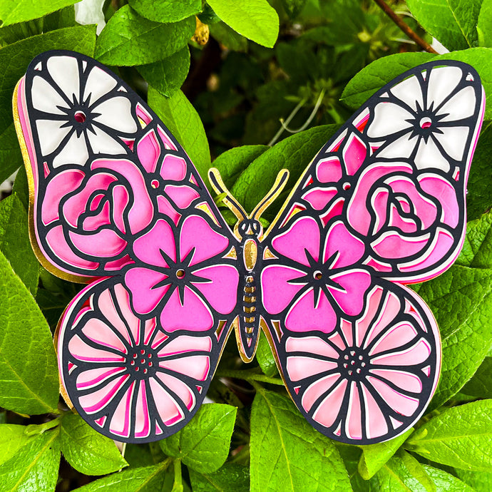 Intricate Butterfly Cutout