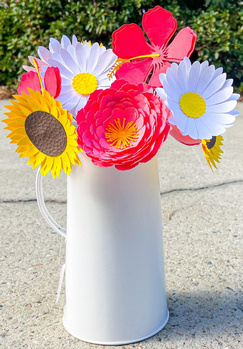 Mothers Day Cardstock Flowers