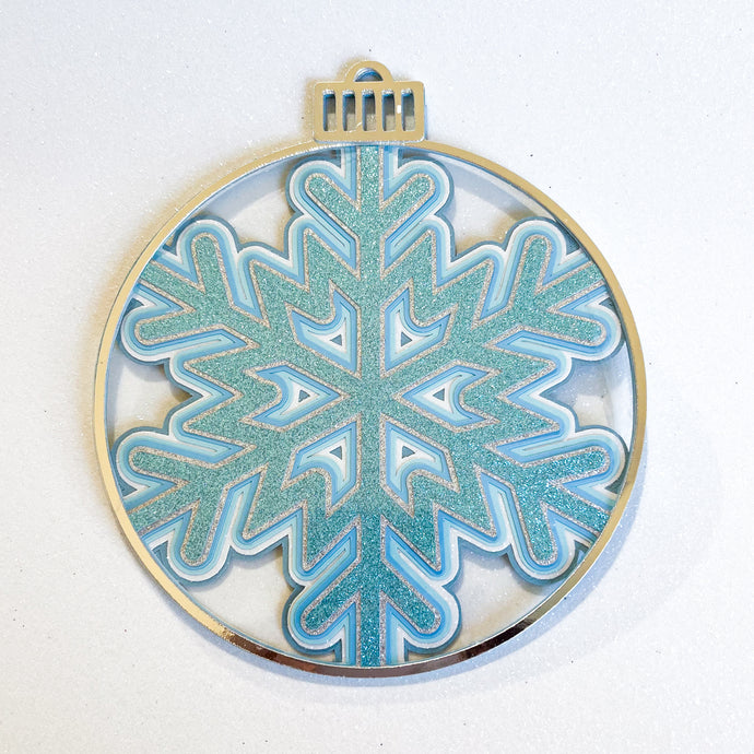 3D Cardstock Snowflake Tree Ornament