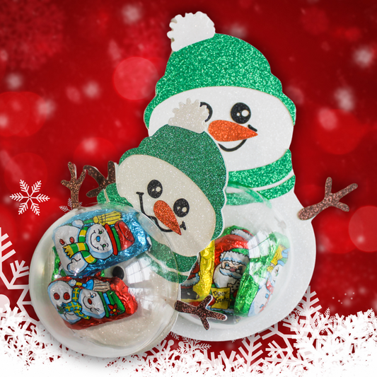 Snowman Candy Dome Holder