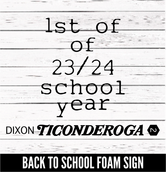 Back to School Foam Sign - SVG download - Digital Download - CelebrationWarehouse