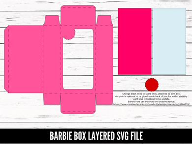 Barbie Box - SVG download - Digital Download - CelebrationWarehouse
