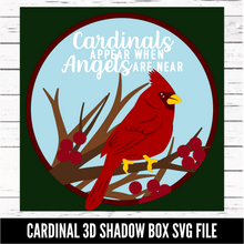 Load image into Gallery viewer, Cardinal 3D Shadow Box - SVG download - Digital Download
