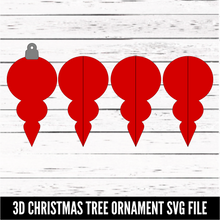 Load image into Gallery viewer, 3D Christmas Ornament - SVG download - Digital Download
