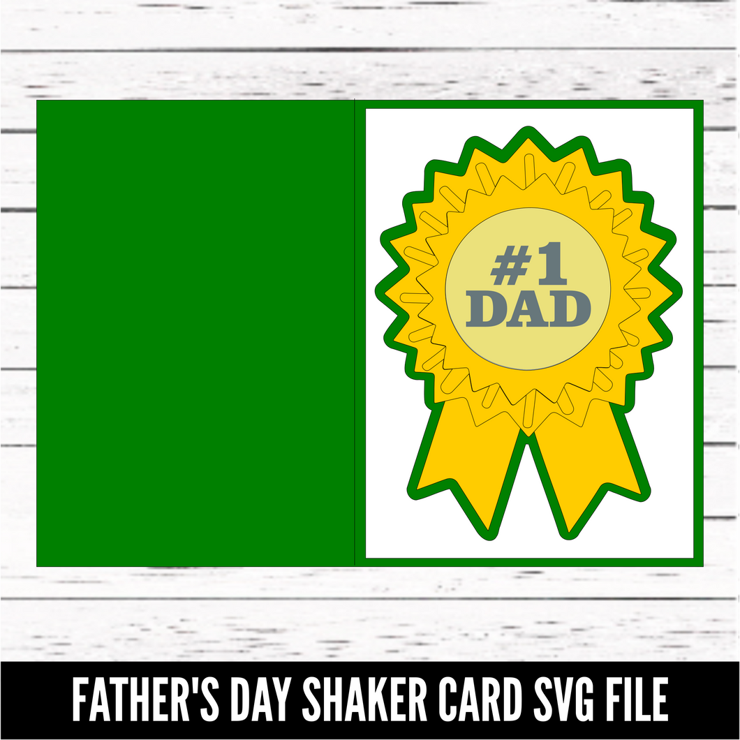 Father's Day Shaker Card - Father's Day SVG - SVG download - Digital Download - CelebrationWarehouse