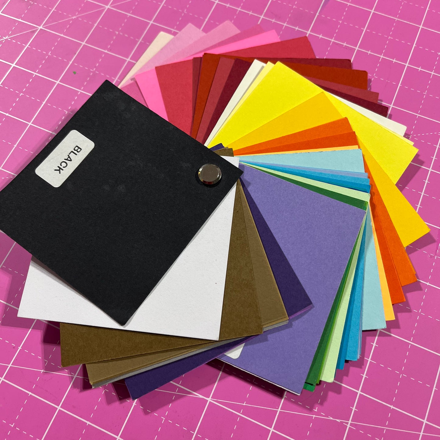 Swatch Book - PLAIN CARDSTOCK - 3x3" swatches of all colors available - CelebrationWarehouse