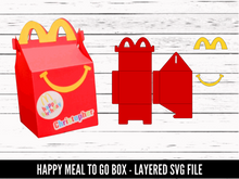Load image into Gallery viewer, McDonalds Happy Meal Box SVG file - Digital Download - CelebrationWarehouse
