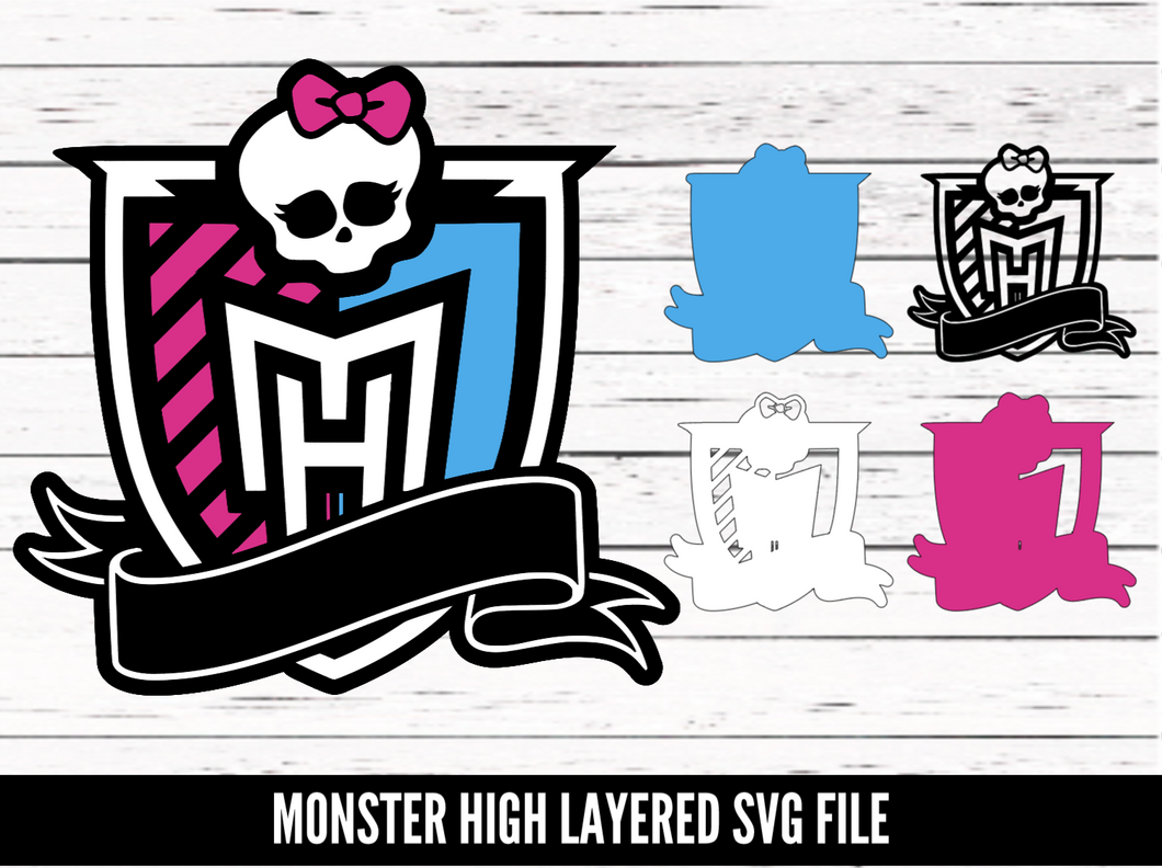 Monster High Layered File - SVG download - Digital Download - CelebrationWarehouse