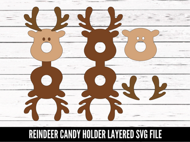 Reindeer Candy Holder - Candy holder - SVG download - Digital Download - CelebrationWarehouse