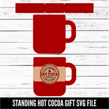 Load image into Gallery viewer, Standing Hot Cocoa Gift Holder - SVG download - Digital Download
