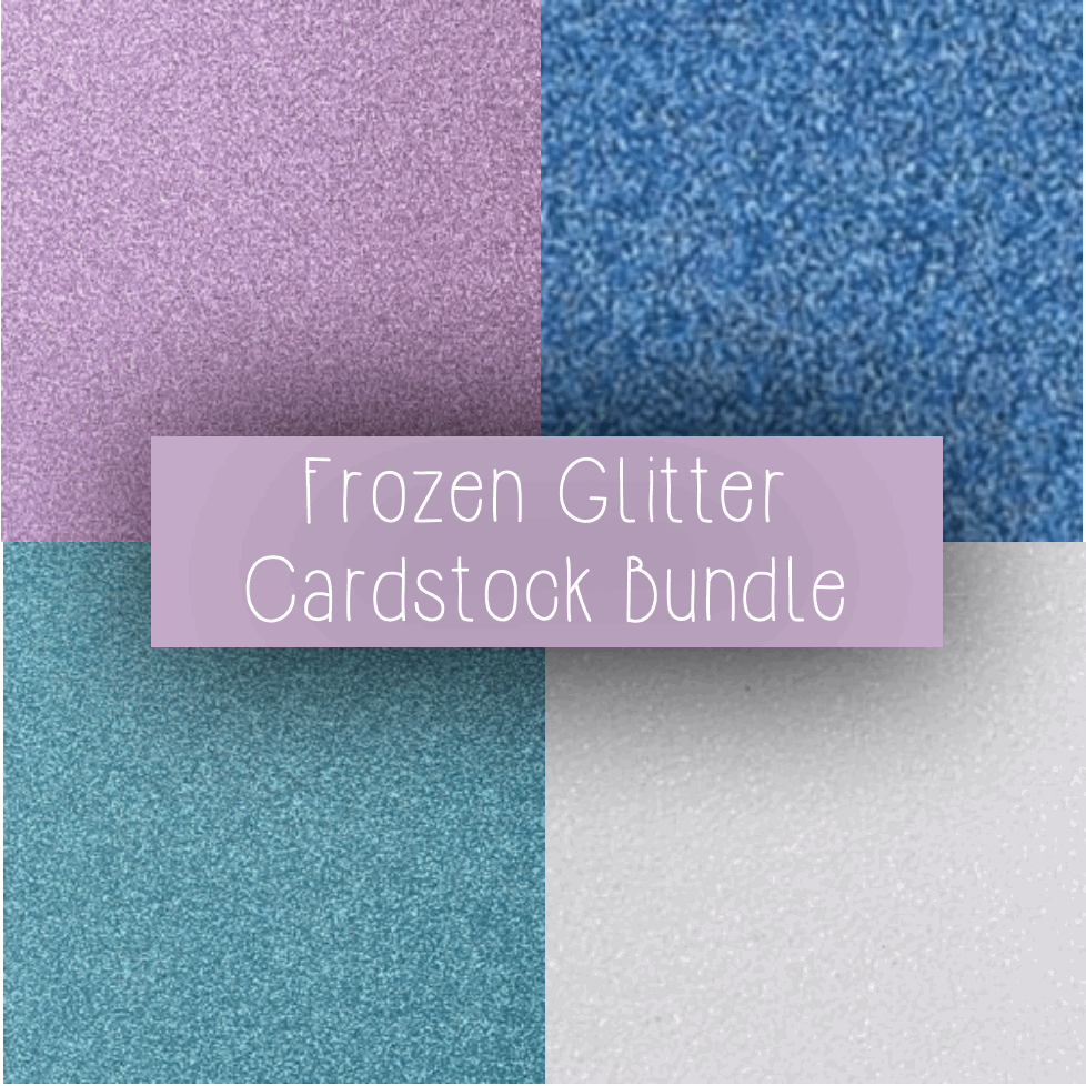 4-Pack Frozen Bundle Pack (40 glitter cardstock sheets in total)