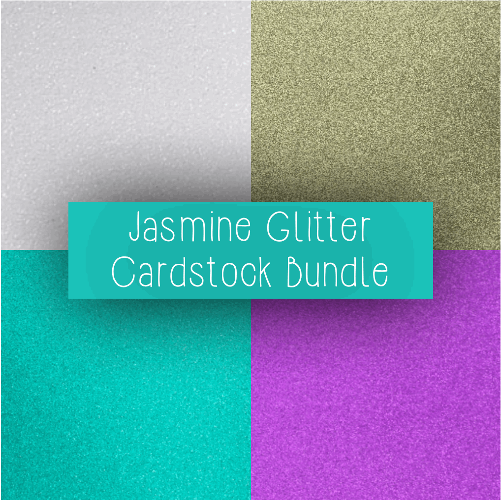 4-Pack Jasmine Bundle Pack (40 glitter cardstock sheets in total)