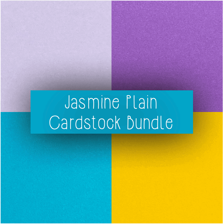 4-Pack Jasmine Plain Bundle Pack (40 plain cardstock sheets in total)