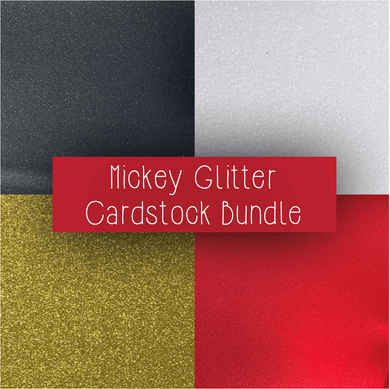 4-Pack Mickey Bundle Pack (40 glitter cardstock sheets in total)