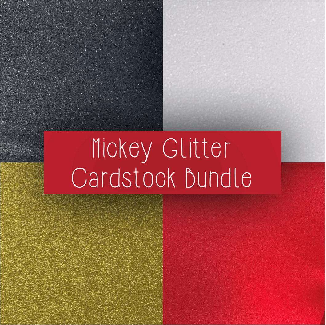 Lipstick Red Glitter Cardstock | Non-Shedding Glitter Cardstock