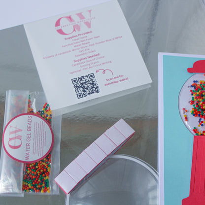 Bubble Gum Machine Card - Craft Kit