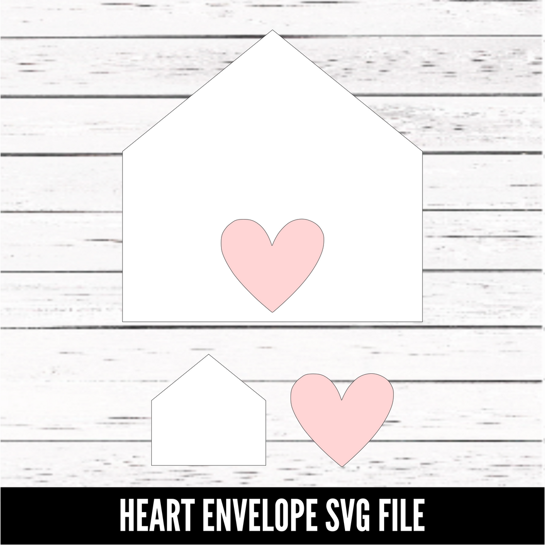 Heart Envelope SVG file - SVG download - Digital Download - CelebrationWarehouse