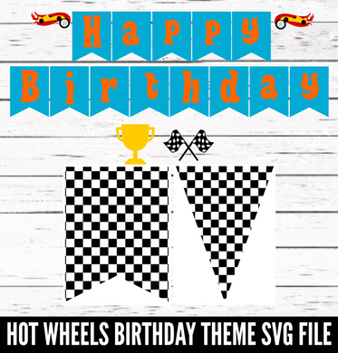 Hot Wheels Birthday Theme Set - SVG download - Digital Download - CelebrationWarehouse