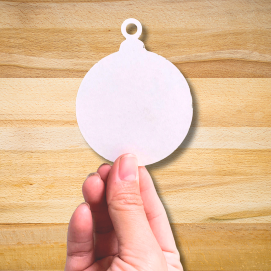 Clear Acrylic Ornament Blank