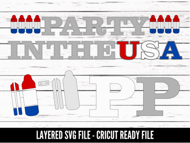Party in the USA banner - 4th of July Banner -SVG download - Digital Download - CelebrationWarehouse