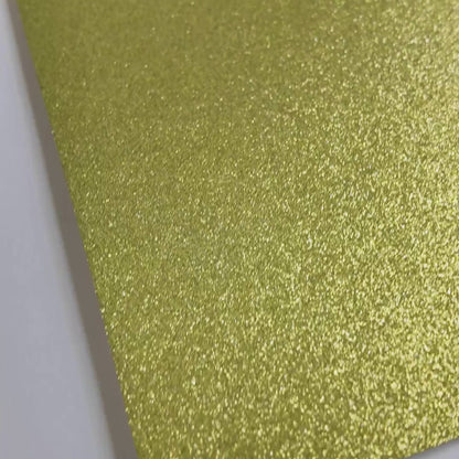 Lemon Yellow Glitter Cardstock | Non-Shedding Glitter Cardstock