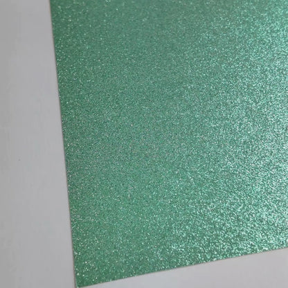 Mint Green Glitter Cardstock | Non-Shedding Glitter Cardstock