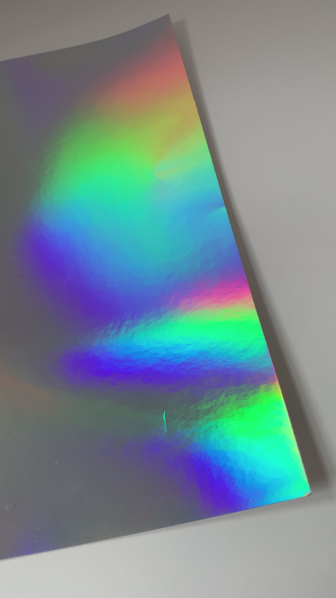 SILVER RAINBOW Holographic - 12x12 Cardstock - Mirri