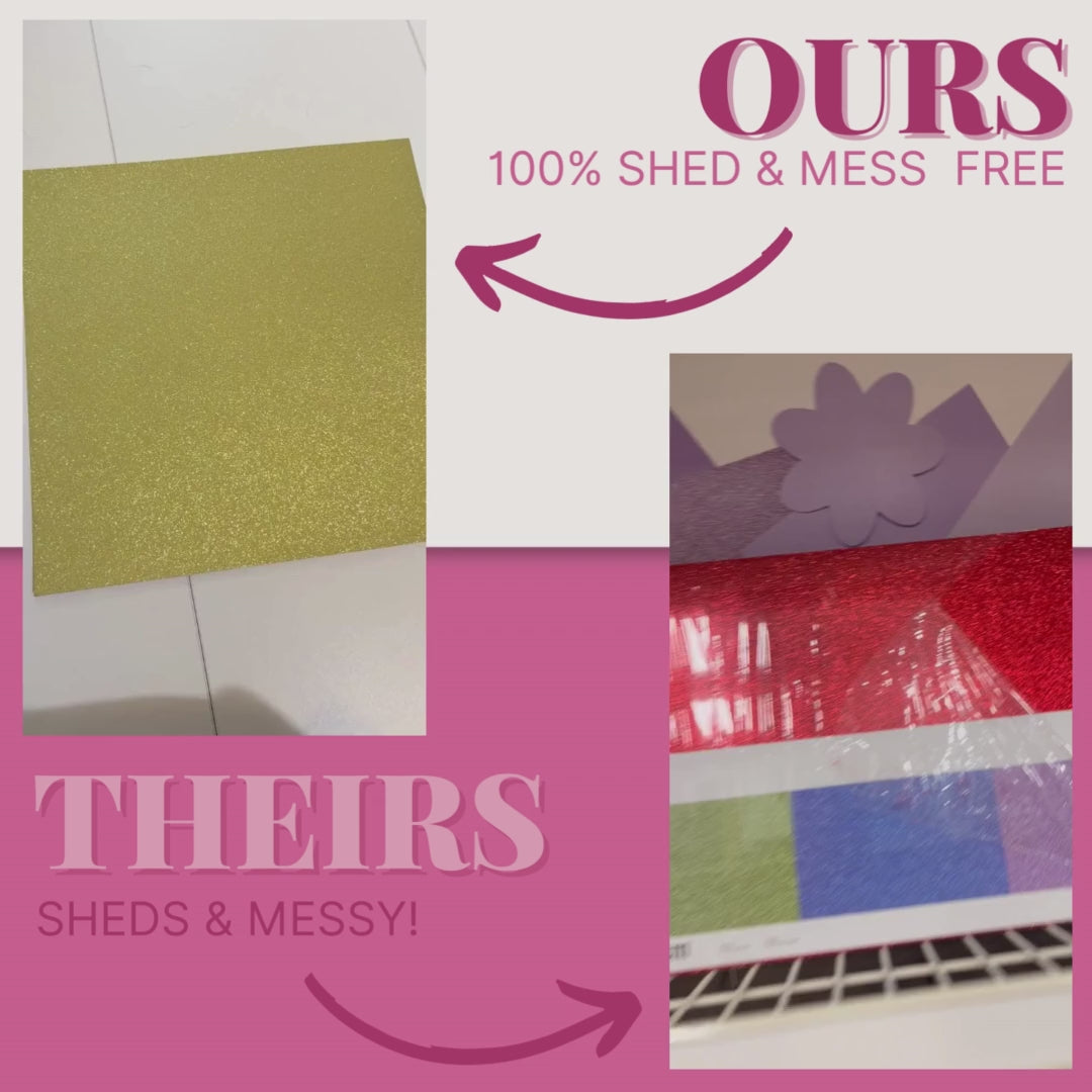 celebration warehouse shed free glitter cardstock compared to big box craft store shedding glitter cardstock