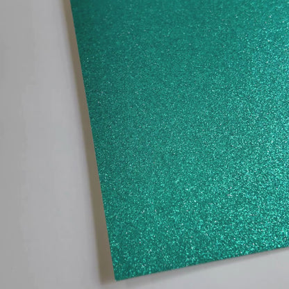 Turquoise Glitter Cardstock | Non-Shedding Glitter Cardstock