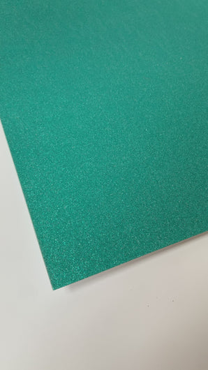 turquoise glitter cardstock