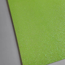 Load and play video in Gallery viewer, Lime Green Glitter | Non-Shedding Glitter Cardstock | 12&quot;x12&quot; Lime Green Glitter Cardstock
