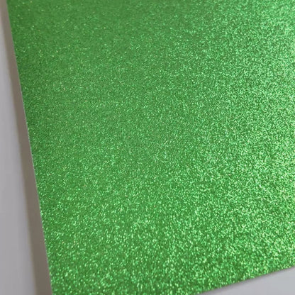 Green Glitter Cardstock | Non-Shedding Glitter Cardstock