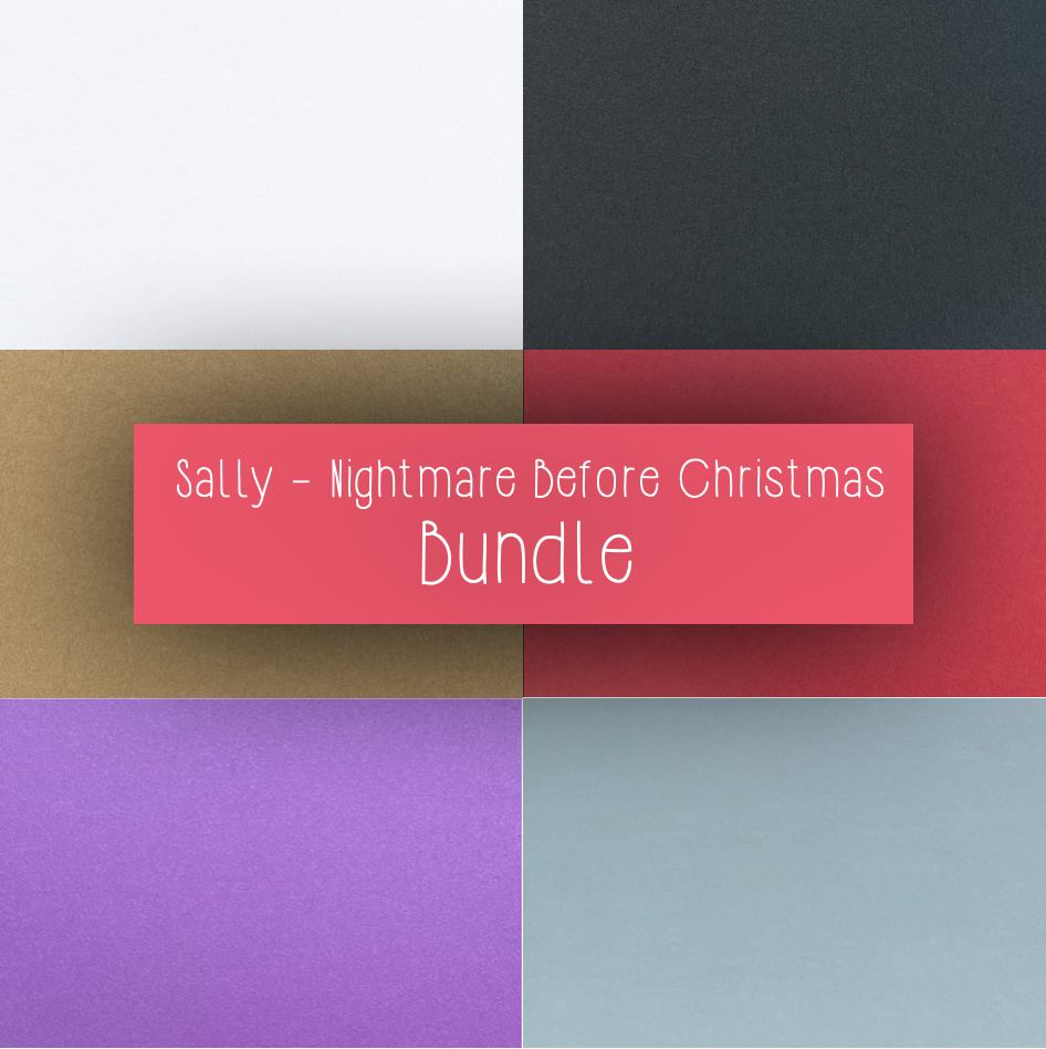 6 Pack Sally Nightmare Before Christmas Bundle Pack (60 cardstock sheets in total) - CelebrationWarehouse