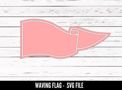 Waving Flag SVG File - SVG download - Digital Download - CelebrationWarehouse