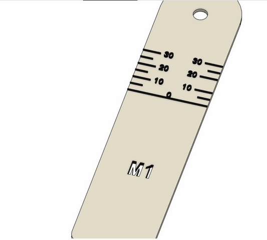 M1 Ruler for Rotary Tool - Digital Download